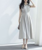 【セゾンドパピヨン/SAISON DE PAPILLON】のウエストタックミモレ丈ワンピース 人気、トレンドファッション・服の通販 founy(ファニー) ファッション Fashion レディースファッション Fashion for Women ワンピース Dresses フレア Flare, Flared エレガント 上品 Elegant 楽ちん Easy Fit, Comfortable thumbnail グレー|ID: prp329100004684114 ipo3291000000033826690
