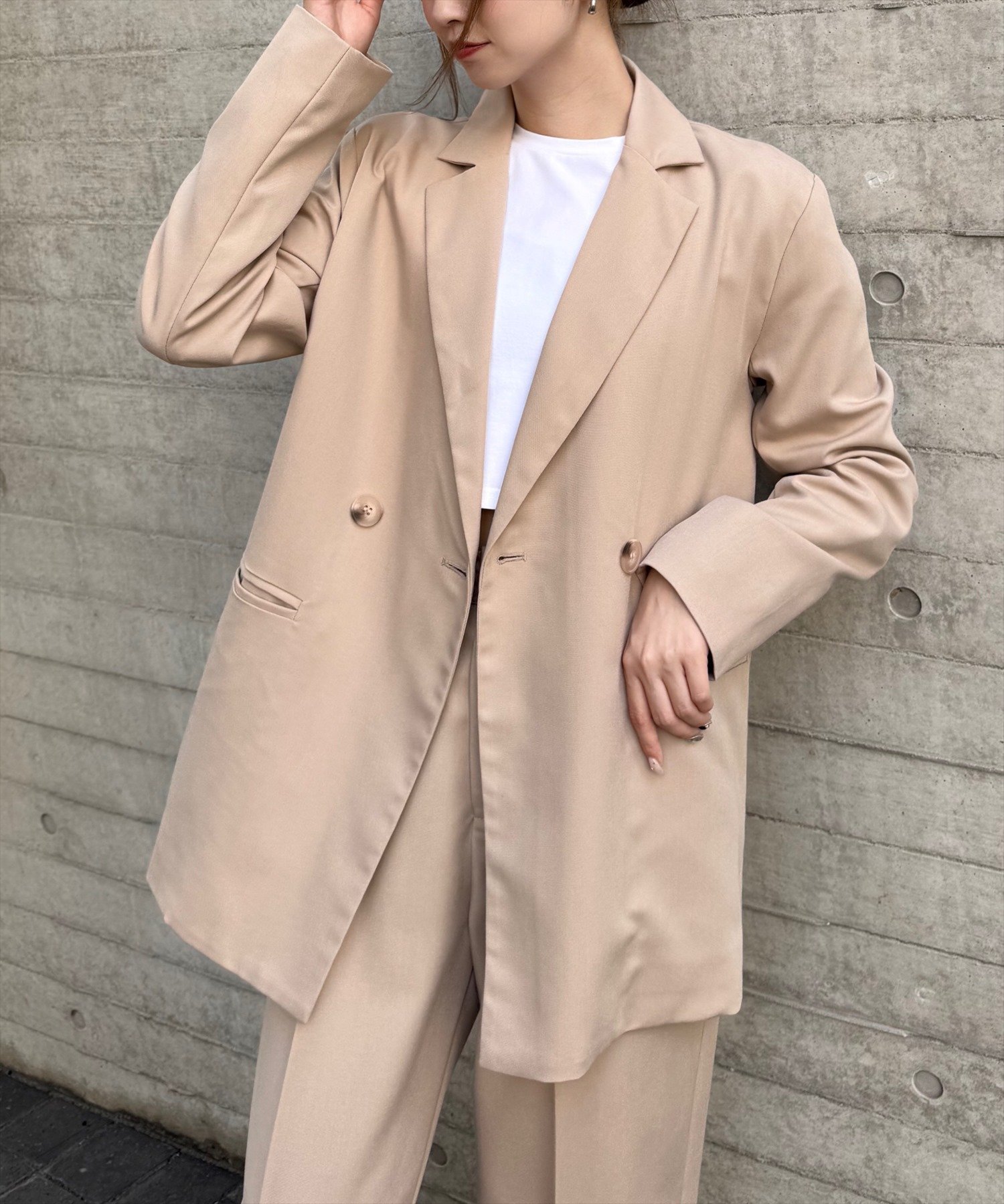 【クリア/clear】のダブルジャケット(セット可) インテリア・キッズ・メンズ・レディースファッション・服の通販 founy(ファニー) 　ファッション　Fashion　レディースファッション　Fashion for Women　アウター　Coat / Outerwear Collection　レディースジャケット・軽アウター　Jackets　おすすめ　Recommended / Our Picks　ジャケット　Jacket, Outerwear　ストレート　Straight, Straight Cut　ダブル　Double, Double-Breasted　ミニスカート　Mini Skirt, Short Skirt　秋　Autumn　BE|ID: prp329100004684118 ipo3291000000033920426