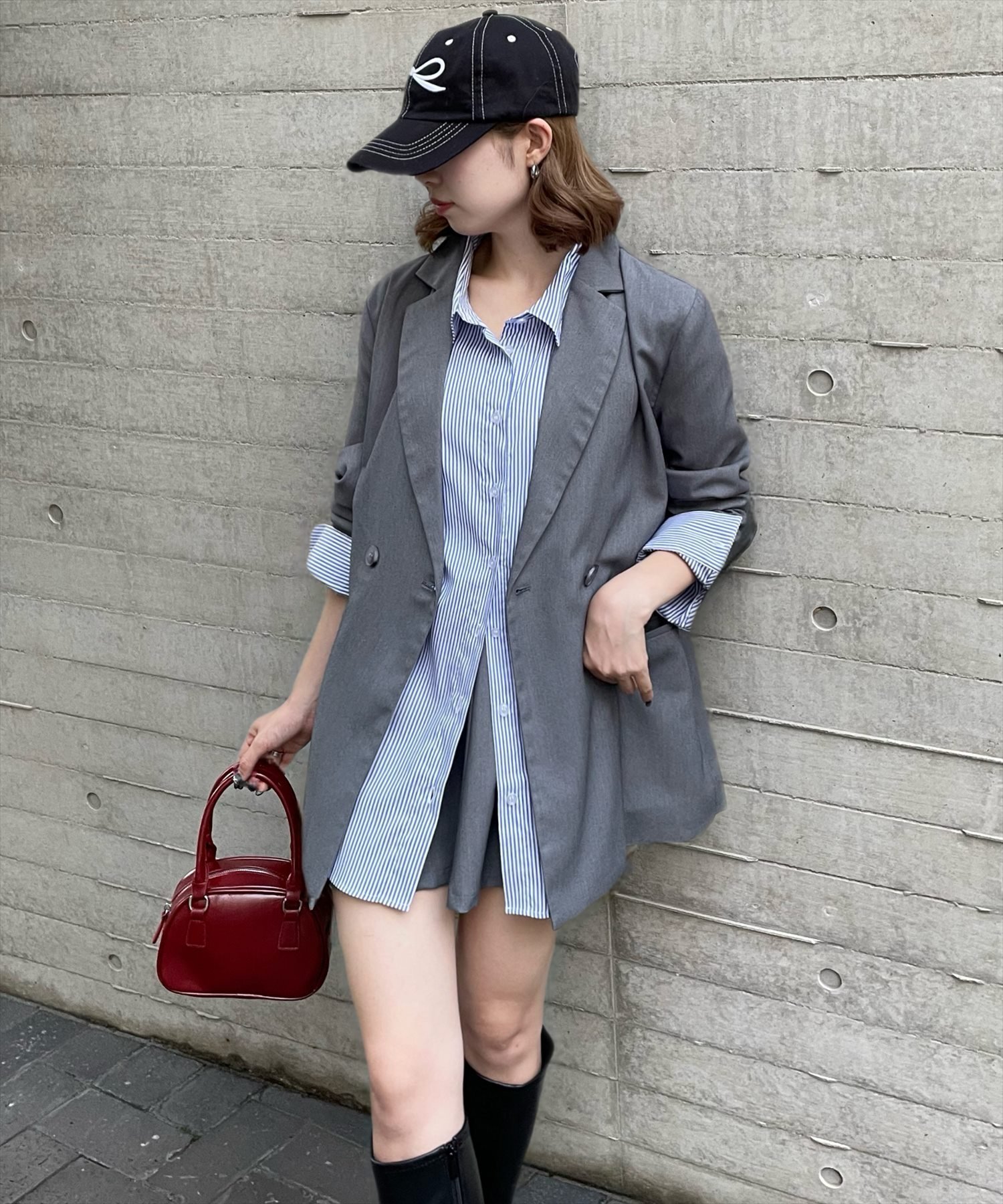 【クリア/clear】のダブルジャケット(セット可) インテリア・キッズ・メンズ・レディースファッション・服の通販 founy(ファニー) 　ファッション　Fashion　レディースファッション　Fashion for Women　アウター　Coat / Outerwear Collection　レディースジャケット・軽アウター　Jackets　おすすめ　Recommended / Our Picks　ジャケット　Jacket, Outerwear　ストレート　Straight, Straight Cut　ダブル　Double, Double-Breasted　ミニスカート　Mini Skirt, Short Skirt　秋　Autumn　GY|ID: prp329100004684118 ipo3291000000033920429