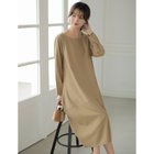 【ココモモ/COCOMOMO】のコクーンワンピース リネンタッチ コットンリネンワンピース ワンピース 人気、トレンドファッション・服の通販 founy(ファニー) ファッション Fashion レディースファッション Fashion for Women ワンピース Dresses リネン Linen, Linen Fabric ロング Long, Long-Length 楽ちん Easy Fit, Comfortable thumbnail ブラウン|ID: prp329100004684125 ipo3291000000033826740