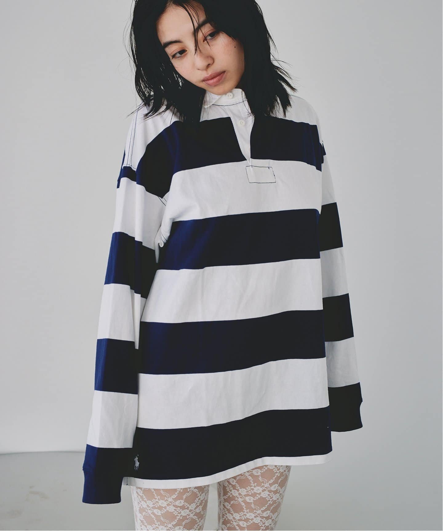 【ユーバイ スピック&スパン/U by Spick&Span】のPOLO RALPH LAUREN/ポロ ラルフ ローレン BIG FIT RUGBY SHIRT 人気、トレンドファッション・服の通販 founy(ファニー) 　ファッション　Fashion　レディースファッション　Fashion for Women　トップス・カットソー　Cut & Sew Tops　シャツ・ブラウス・オフィスカジュアル　Elegant Blouses & Button-Ups　2025年　2025　2025春夏・S/S　Spring/Summer 2025 SS25　クラシック　Classic, Timeless Style　スタンダード　Standard, Basic　ダウン　Down, Puffer　ボヘミアン　Bohemian, Ethnic Style　モダン　Modern, Contemporary　 other-1|ID: prp329100004684126 ipo3291000000033826739