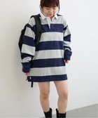 【ユーバイ スピック&スパン/U by Spick&Span】のPOLO RALPH LAUREN/ポロ ラルフ ローレン BIG FIT RUGBY SHIRT 人気、トレンドファッション・服の通販 founy(ファニー) ファッション Fashion レディースファッション Fashion for Women トップス・カットソー Cut & Sew Tops シャツ・ブラウス・オフィスカジュアル Elegant Blouses & Button-Ups 2025年 2025 2025春夏・S/S Spring/Summer 2025 SS25 クラシック Classic, Timeless Style スタンダード Standard, Basic ダウン Down, Puffer ボヘミアン Bohemian, Ethnic Style モダン Modern, Contemporary thumbnail グレーB|ID: prp329100004684126 ipo3291000000033826744