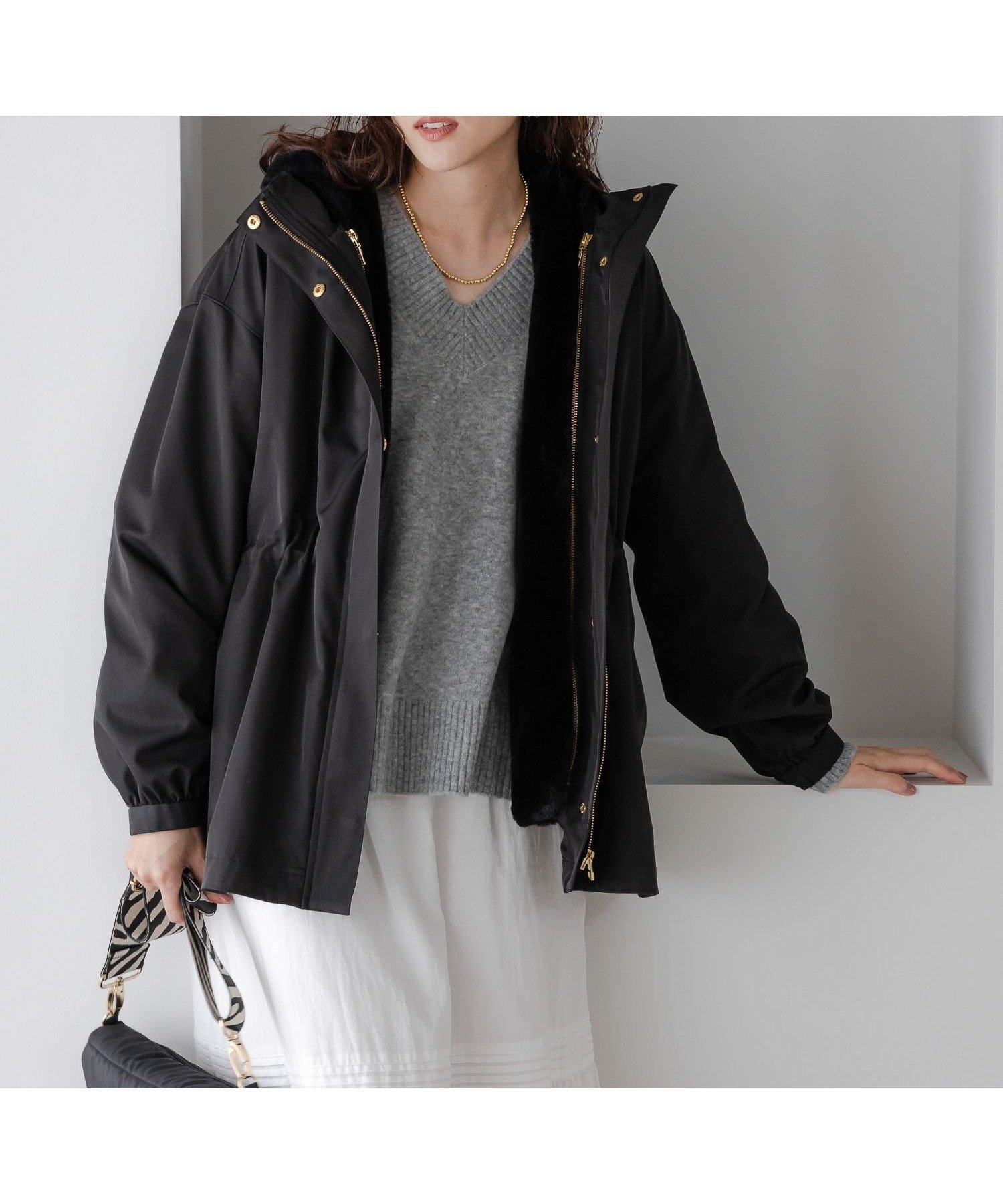 【エルーラ/Elura】の大人リュクス3WAYマンパ/582294 インテリア・キッズ・メンズ・レディースファッション・服の通販 founy(ファニー)  ファッション Fashion レディースファッション Fashion for Women おすすめ Recommended / Our Picks エレガント 上品 Elegant ライナー Liner, Inner Layer リュクス Luxury, Elegant, High-End, Chic ブラック09|ID: prp329100004684161 ipo3291000000034291700
