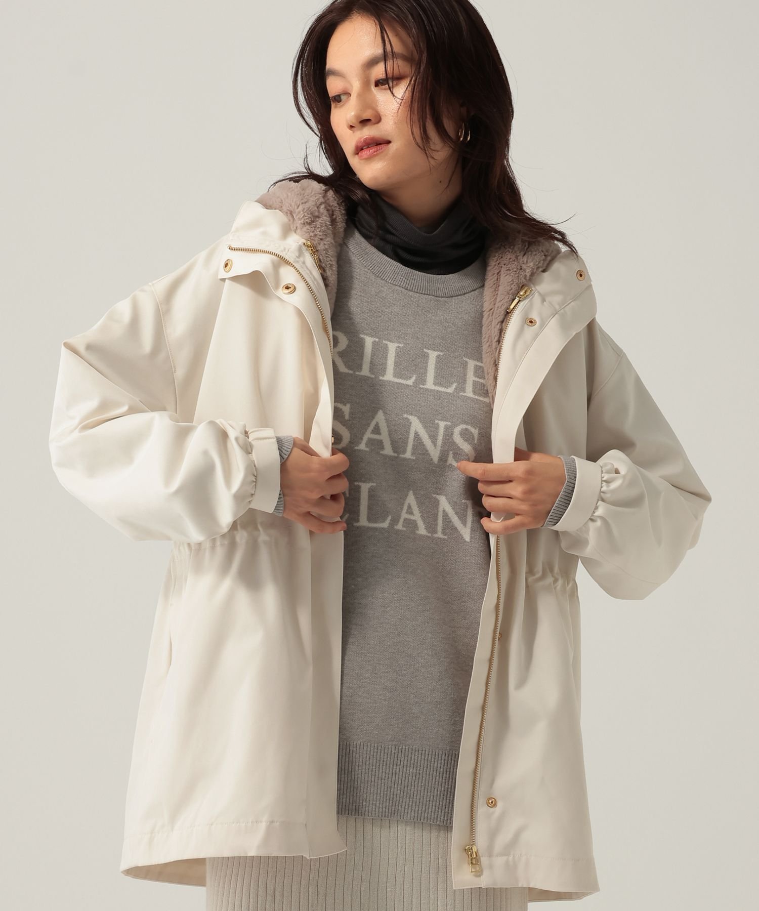 【エルーラ/Elura】の大人リュクス3WAYマンパ/582294 インテリア・キッズ・メンズ・レディースファッション・服の通販 founy(ファニー)  ファッション Fashion レディースファッション Fashion for Women おすすめ Recommended / Our Picks エレガント 上品 Elegant ライナー Liner, Inner Layer リュクス Luxury, Elegant, High-End, Chic 【新色】アイボリー60|ID: prp329100004684161 ipo3291000000034349829