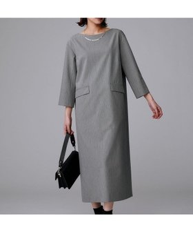 【アンタイトル/UNTITLED】の【洗える/ストレッチ素材/通勤】スーツライク ストライプワンピース 人気、トレンドファッション・服の通販 founy(ファニー) ファッション Fashion レディースファッション Fashion for Women ワンピース Dresses 洗える Machine Washable コンパクト Compact, Small Size シンプル Simple, Minimal ストライプ Stripe, Striped Pattern ストレッチ Stretch, Stretchy Fabric フラップ Flap, Flap Pocket ポケット Pocket, Pocket Detail おすすめ Recommended / Our Picks エレガント 上品 Elegant ビジネス 仕事 通勤 Business / Work / Commuting |ID:prp329100004684206