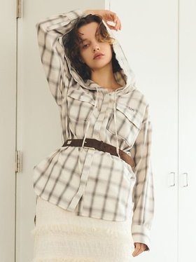 【ファーファー/FURFUR】のフーディーオンブレーチェックシャツ 人気、トレンドファッション・服の通販 founy(ファニー) ファッション Fashion レディースファッション Fashion for Women トップス・カットソー Cut & Sew Tops シャツ・ブラウス・オフィスカジュアル Elegant Blouses & Button-Ups インナー Innerwear スウェット / スエット Sweatshirt, Sweatwear 羽織 Haori, Light Jacket |ID:prp329100004684228