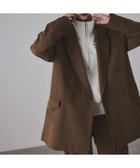 【アダム エ ロペ/ADAM ET ROPE'】の【サステナブル】ダブルブレストジャケット 人気、トレンドファッション・服の通販 founy(ファニー) ファッション Fashion レディースファッション Fashion for Women アウター Coat / Outerwear Collection レディースジャケット・軽アウター Jackets オケージョン Occasion Wear 今季 This Season, Current Season ジャケット Jacket, Outerwear セットアップ Set-Up, Coordinated Outfit ダウン Down, Puffer ダブル Double, Double-Breasted デニム Denim, Jeans Material フロント Front, Front Design ベーシック Basic, Essential ポケット Pocket, Pocket Detail ミックス Mix, Mixed Style A/W・秋冬 Autumn/Winter おすすめ Recommended / Our Picks セレモニー Ceremony ビジネス 仕事 通勤 Business / Work / Commuting 2025年 2025 2025春夏・S/S Spring/Summer 2025 SS25 2026年 2026 thumbnail ブラウン系(24)|ID: prp329100004684231 ipo3291000000034109050