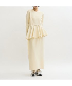 【アダム エ ロペ/ADAM ET ROPE'】の【サステナブル】ペプラムコンビニットワンピース/オケージョン対応 人気、トレンドファッション・服の通販 founy(ファニー) ファッション Fashion レディースファッション Fashion for Women ワンピース Dresses ニットワンピース Knit Dresses 2026年 2026 オケージョン Occasion Wear コンパクト Compact, Small Size ストレッチ Stretch, Stretchy Fabric スリーブ Sleeve, Long Sleeve / Short Sleeve ツイル Twist, Twisted Detail フレア Flare, Flared ペプラム Peplum, Flared Hem 人気 Popular, Best Seller 定番 Standard, Basic Item A/W・秋冬 Autumn/Winter |ID:prp329100004684257