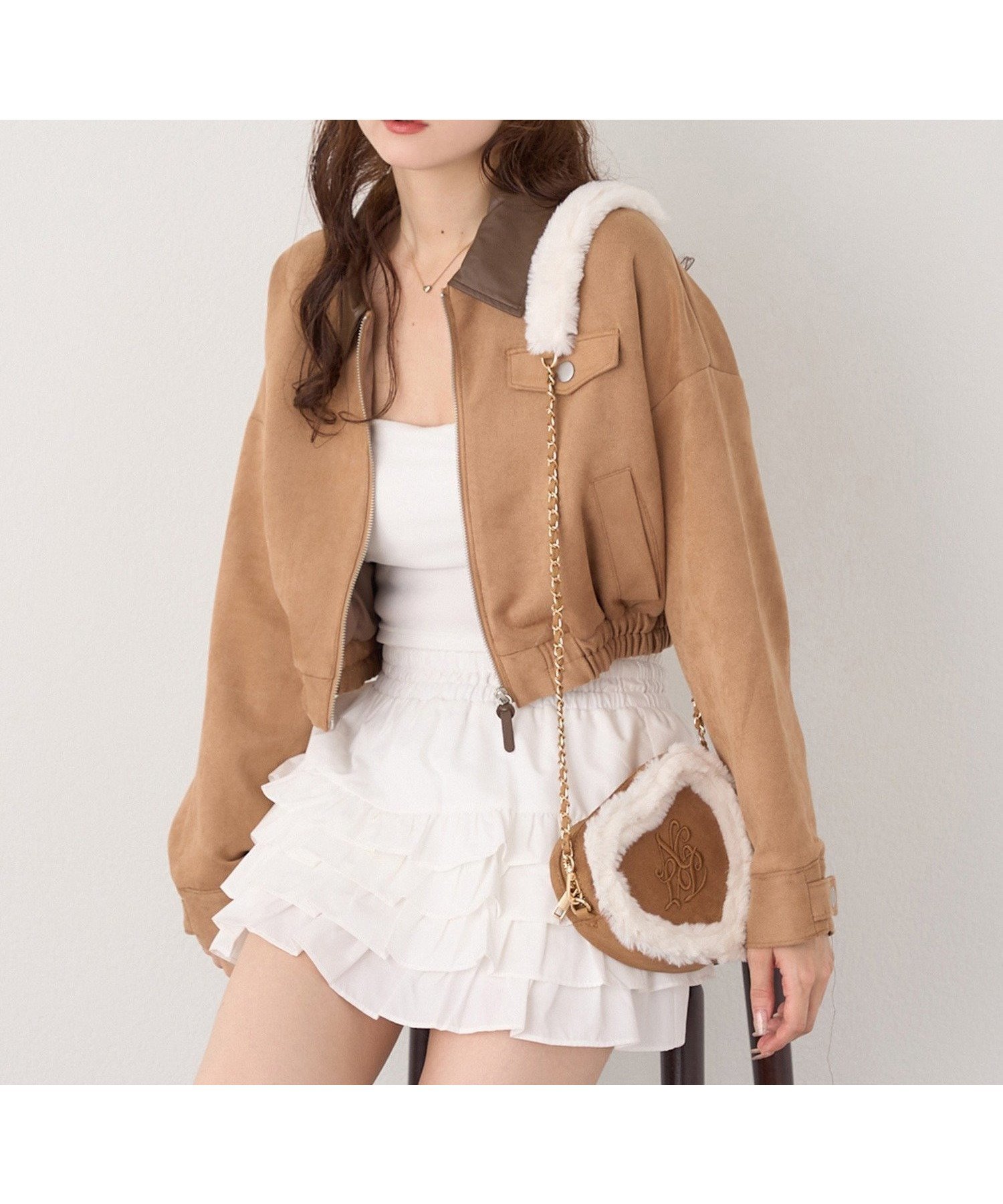 【ナイスクラップ/NICE CLAUP】の配色衿バーンジャケット インテリア・キッズ・メンズ・レディースファッション・服の通販 founy(ファニー) 　ファッション　Fashion　レディースファッション　Fashion for Women　アウター　Coat / Outerwear Collection　レディースジャケット・軽アウター　Jackets　2025年　2025　2025-2026秋冬・A/W　Autumn/Winter 2025–26 AW25–26　おすすめ　Recommended / Our Picks　カフス　Cuff Design　ジャケット　Jacket, Outerwear　スニーカー　Sneakers, Trainers　デニム　Denim, Jeans Material　トレンド　Trend, Trending Now　ボトム　Bottoms, Lower Wear　キャメル|ID: prp329100004684275 ipo3291000000033980308