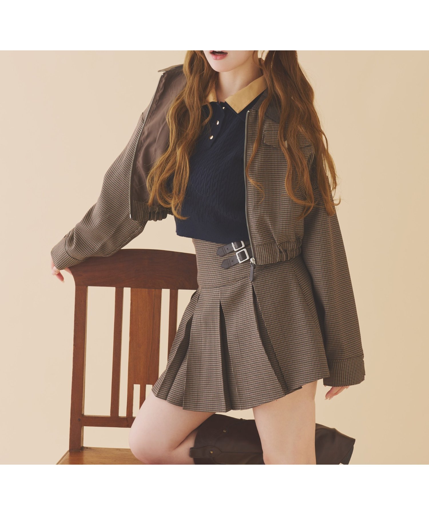 【ナイスクラップ/NICE CLAUP】の配色衿バーンジャケット インテリア・キッズ・メンズ・レディースファッション・服の通販 founy(ファニー) 　ファッション　Fashion　レディースファッション　Fashion for Women　アウター　Coat / Outerwear Collection　レディースジャケット・軽アウター　Jackets　2025年　2025　2025-2026秋冬・A/W　Autumn/Winter 2025–26 AW25–26　おすすめ　Recommended / Our Picks　カフス　Cuff Design　ジャケット　Jacket, Outerwear　スニーカー　Sneakers, Trainers　デニム　Denim, Jeans Material　トレンド　Trend, Trending Now　ボトム　Bottoms, Lower Wear　モカ|ID: prp329100004684275 ipo3291000000033980309