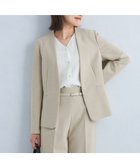 【ユナイテッドアローズ/UNITED ARROWS】のダブルクロス ノーラペル ジャケット No02 -ウォッシャブル・ストレッチ・防シワ- NATURAL|ID: prp329100004684298 ipo3291000000033967095