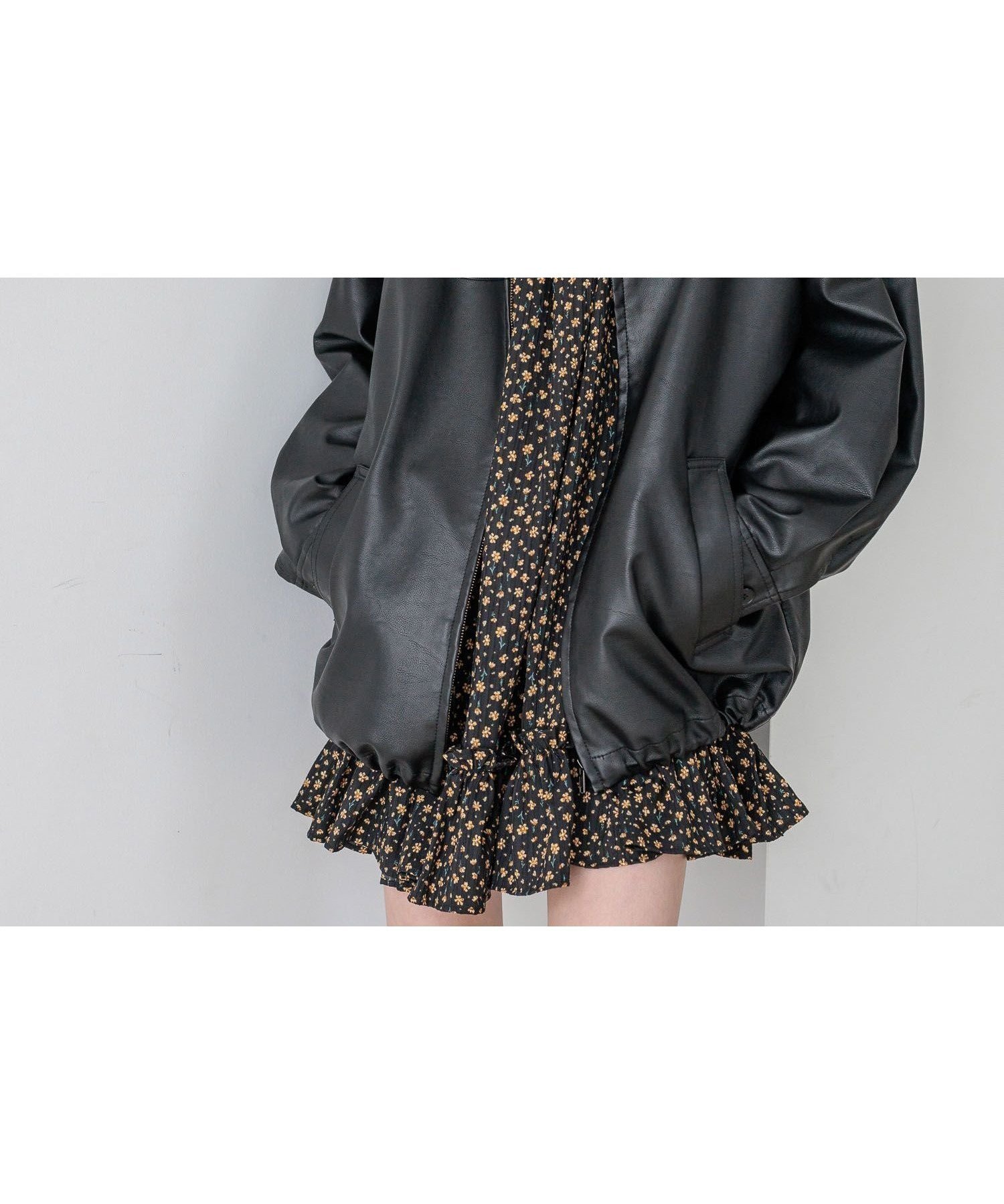 【ローリーズファーム/LOWRYS FARM】のレザードロストZIPブルゾン 人気、トレンドファッション・服の通販 founy(ファニー) 　ファッション　Fashion　レディースファッション　Fashion for Women　アウター　Coat / Outerwear Collection　ブルゾンジャケット・スポーティアウター　Blouson Jackets　ショルダー　Shoulder, Shoulder Strap　トレンド　Trend, Trending Now　ドロップ　Drop Shoulder, Dropped Style　ハーフ　Half, Half-Length　バランス　Balance, Style Balance　バルーン　Balloon, Balloon Silhouette　ビンテージ　Vintage, Retro Style　フェイクレザー　Faux Leather, PU Leather　ブルゾン　Blouson, Bomber Jacket　ミドル　Middle Length, Mid Height　 other-1|ID: prp329100004684304 ipo3291000000034030136