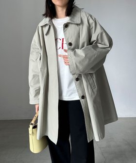 【ドゥ アルシーヴ/Doux archives】のステンカラーコート 人気、トレンドファッション・服の通販 founy(ファニー) ファッション Fashion レディースファッション Fashion for Women アウター Coat / Outerwear Collection コート・ロングコート・ピーコート Long Coats, Peacoats & More おすすめ Recommended / Our Picks スタンド Stand Collar, Upright Stand トレンド Trend, Trending Now ミドル Middle Length, Mid Height ルーズ Loose, Oversized 定番 Standard, Basic Item 春 Spring |ID:prp329100004684336