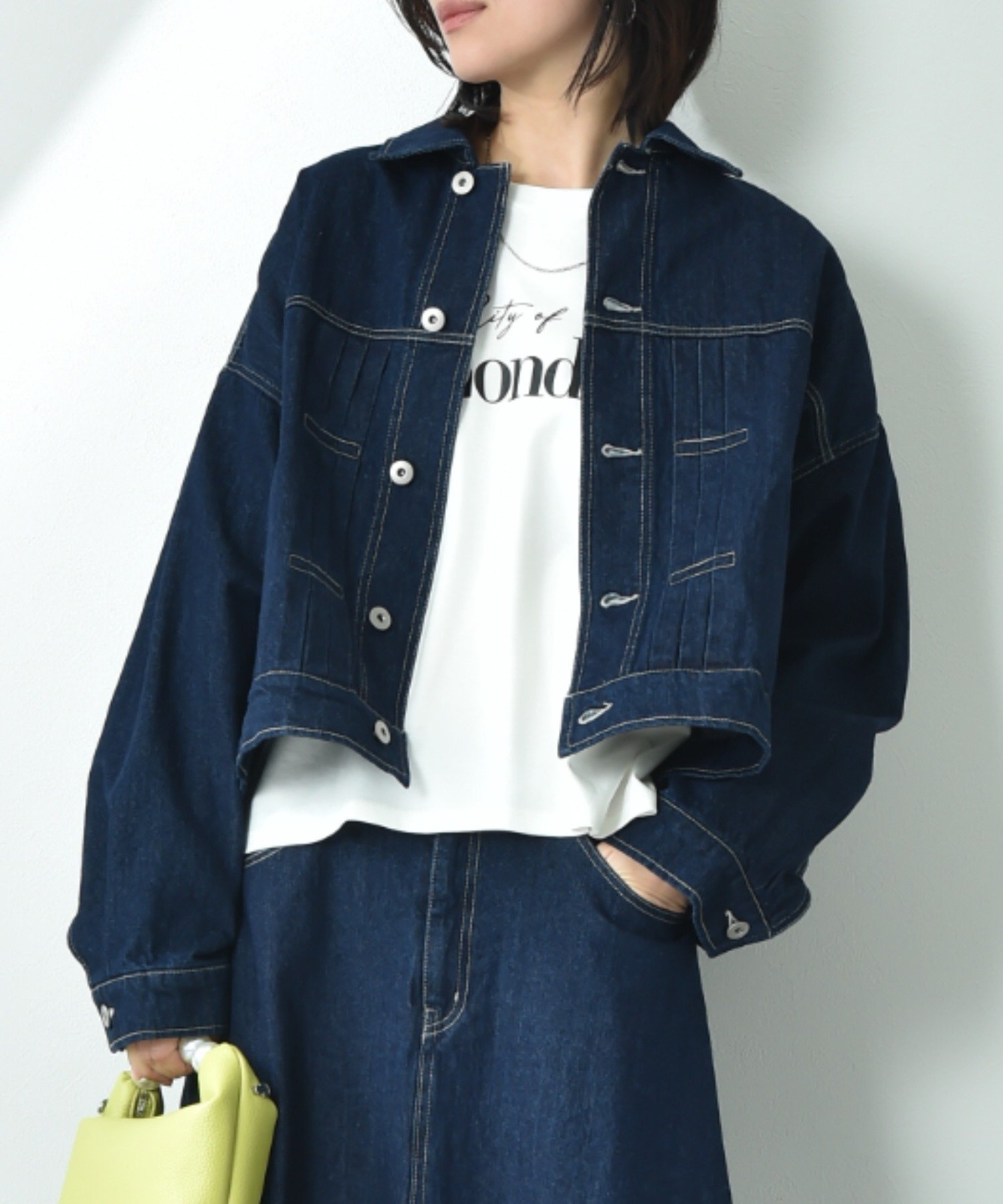 【インタープラネット/INTERPLANET】のワイドシルエットデニムジャケット インテリア・キッズ・メンズ・レディースファッション・服の通販 founy(ファニー) 　ファッション　Fashion　レディースファッション　Fashion for Women　アウター　Coat / Outerwear Collection　レディースジャケット・軽アウター　Jackets　デニムジャケット / カジュアルアウター　Denim Jackets　ジャケット　Jacket, Outerwear　デニム　Denim, Jeans Material　トラベル　Travel, Travel Gear　ミックス　Mix, Mixed Style　ブルー|ID: prp329100004684343 ipo3291000000033828556