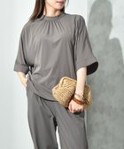 【インタープラネット/INTERPLANET】の【撥水・UV・接触冷感】バンドカラードルマンシャツ 人気、トレンドファッション・服の通販 founy(ファニー) ファッション Fashion レディースファッション Fashion for Women トップス・カットソー Cut & Sew Tops シャツ・ブラウス・オフィスカジュアル Elegant Blouses & Button-Ups アウトドア Outdoor Clothing シンプル Simple, Minimal ストレッチ Stretch, Stretchy Fabric ベーシック Basic, Essential 羽織 Haori, Light Jacket ビジネス 仕事 通勤 Business / Work / Commuting thumbnail チャコールグレー|ID: prp329100004684356 ipo3291000000033828681