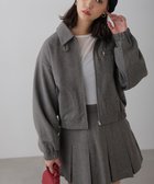 【フリーズマート/FREE'S MART】のジップブルゾン 人気、トレンドファッション・服の通販 founy(ファニー) ファッション Fashion レディースファッション Fashion for Women アウター Coat / Outerwear Collection ブルゾンジャケット・スポーティアウター Blouson Jackets おすすめ Recommended / Our Picks ガーリー Girly, Feminine Style クロップド Cropped, Short Length ジップ Zip, Zipper スタンド Stand Collar, Upright Stand セットアップ Set-Up, Coordinated Outfit ツイード Twill, Twill Weave ポケット Pocket, Pocket Detail 冬 Winter / This Winter thumbnail グレー|ID: prp329100004684357 ipo3291000000033883471