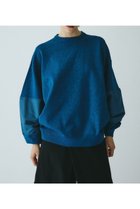 【ヘリンドットサイ/HeRIN.CYE】のMilitary boy knit tops 人気、トレンドファッション・服の通販 founy(ファニー) ファッション Fashion レディースファッション Fashion for Women トップス・カットソー Cut & Sew Tops ニット Knit Tops & Sweaters アシンメトリー Asymmetrical Style スリーブ Sleeve, Long Sleeve / Short Sleeve タフタ Taffeta, Structured Fabric ドッキング Docking, Mixed Material フォルム Silhouette, Form ミリタリー Military, Army Style 定番 Standard, Basic Item thumbnail BLU|ID: prp329100004684440 ipo3291000000033903269