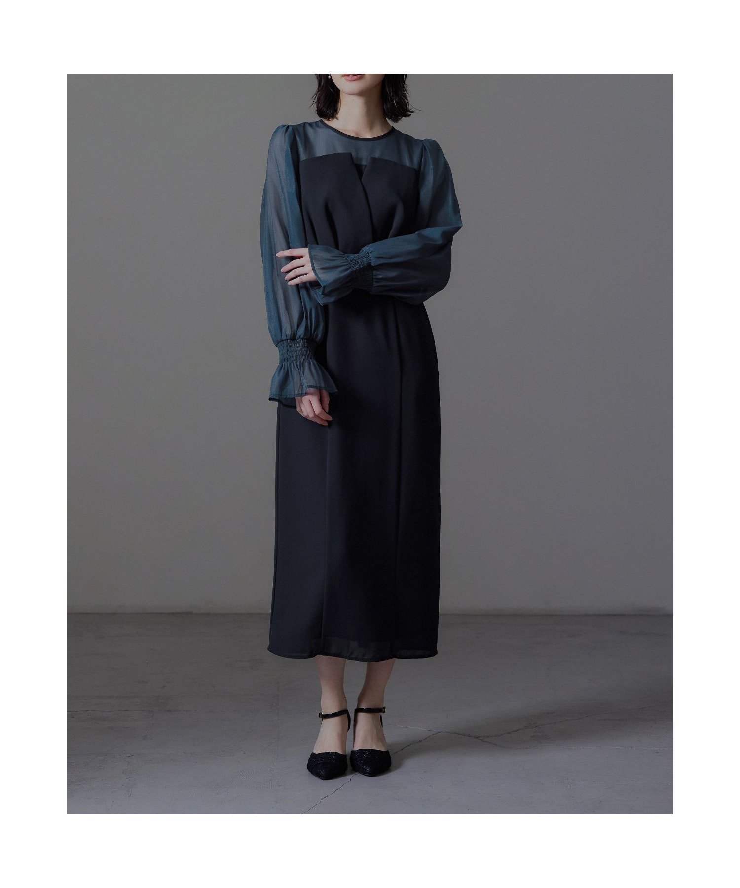 【ビーフラット/bflat】のビスチェ風ボリュームスリーブシフォンドレス インテリア・キッズ・メンズ・レディースファッション・服の通販 founy(ファニー) ファッション Fashion レディースファッション Fashion for Women トップス・カットソー Cut & Sew Tops ビスチェ Bustiers & Corset Tops / Layered Bustier Style ボリューム袖・フリルスリーブブラウス Voluminous & Ruffle Sleeves / Puffy Sleeve Tops ワンピース Dresses フォーマル・パーティードレス・結婚式用ドレス Elegant & Casual Dresses おすすめ Recommended / Our Picks オーガンジー Organza Fabric シフォン Chiffon, Lightweight Fabric スリット Slit, Slit Detail デコルテ Décolleté, Neckline ドレス Dress, One-Piece ビスチェ Bustier, Corset Top 二次会 After Party 披露宴 Wedding Reception 結婚式 Wedding 羽織 Haori, Light Jacket ネイビー|ID: prp329100004684462 ipo3291000000034659326