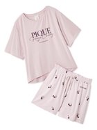 【ジェラート ピケ/gelato pique】の【ONLINE限定】ルージュチェリーレーヨンロゴTシャツ ショートパンツセット 人気、トレンドファッション・服の通販 founy(ファニー) ファッション Fashion レディースファッション Fashion for Women パンツ Pants & Trousers ショートパンツ・ハーフパンツ High-Waisted & Relaxed Shorts おすすめ Recommended / Our Picks なめらか Smooth, Silky Texture ギフト プレゼント Gift / Present シャーリング Shirring, Ruched ショート Short, Short Length セットアップ Set-Up, Coordinated Outfit チェリー Cherry, Cherry Pattern フリル Frill, Ruffle プリント Print, Printed Pattern ポケット Pocket, Pocket Detail thumbnail PNK[066]|ID: prp329100004684574 ipo3291000000033830255