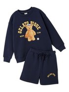 【ジェラート ピケ/gelato pique / KIDS】の【JUNIOR】スポーティーベア裏毛プルオーバー 裏毛ショートパンツセット 人気、トレンドファッション・服の通販 founy(ファニー) ファッション Fashion キッズファッション Fashion for Kids トップス・カットソー Cut & Sew Tops ボトムス Bottoms ショート Short, Short Length スポーツ Sports, Activewear セットアップ Set-Up, Coordinated Outfit トレンド Trend, Trending Now プリント Print, Printed Pattern ポケット Pocket, Pocket Detail thumbnail NVY[089]|ID: prp329100004684603 ipo3291000000033883542