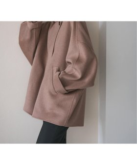 【ノーブル / スピック&スパン/NOBLE / Spick & Span】のSuper160s リバードルマンショートコート 人気、トレンドファッション・服の通販 founy(ファニー) ファッション Fashion レディースファッション Fashion for Women アウター Coat / Outerwear Collection コート・ロングコート・ピーコート Long Coats, Peacoats & More ショート Short, Short Length スタンド Stand Collar, Upright Stand ダブル Double, Double-Breasted トレンド Trend, Trending Now バランス Balance, Style Balance フォルム Silhouette, Form マニッシュ Mannish, Boyish |ID:prp329100004684921