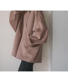 【ノーブル / スピック&スパン/NOBLE / Spick & Span】のSuper160s リバードルマンショートコート 人気、トレンドファッション・服の通販 founy(ファニー) ファッション Fashion レディースファッション Fashion for Women アウター Coat / Outerwear Collection コート・ロングコート・ピーコート Long Coats, Peacoats & More ショート Short, Short Length スタンド Stand Collar, Upright Stand ダブル Double, Double-Breasted トレンド Trend, Trending Now バランス Balance, Style Balance フォルム Silhouette, Form マニッシュ Mannish, Boyish thumbnail ブラウン D|ID: prp329100004684921 ipo3291000000033832945