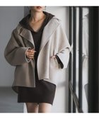 【ノーブル / スピック&スパン/NOBLE / Spick & Span】のSuper160s リバードルマンショートコート 人気、トレンドファッション・服の通販 founy(ファニー) ファッション Fashion レディースファッション Fashion for Women アウター Coat / Outerwear Collection コート・ロングコート・ピーコート Long Coats, Peacoats & More ショート Short, Short Length スタンド Stand Collar, Upright Stand ダブル Double, Double-Breasted トレンド Trend, Trending Now バランス Balance, Style Balance フォルム Silhouette, Form マニッシュ Mannish, Boyish thumbnail ベージュ|ID: prp329100004684921 ipo3291000000033832947