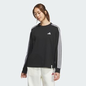 【アディダス/adidas】の【公式】アディダス adidas エッセンシャルズ プラス スリーストライプス 長袖Tシャツ 人気、トレンドファッション・服の通販 founy(ファニー) ファッション Fashion レディースファッション Fashion for Women トップス・カットソー Cut & Sew Tops シャツ・ブラウス・オフィスカジュアル Elegant Blouses & Button-Ups ロングTシャツ・Tシャツ Longline T-Shirts & Tees 長袖 Long Sleeve, Full Sleeve |ID:prp329100004684930