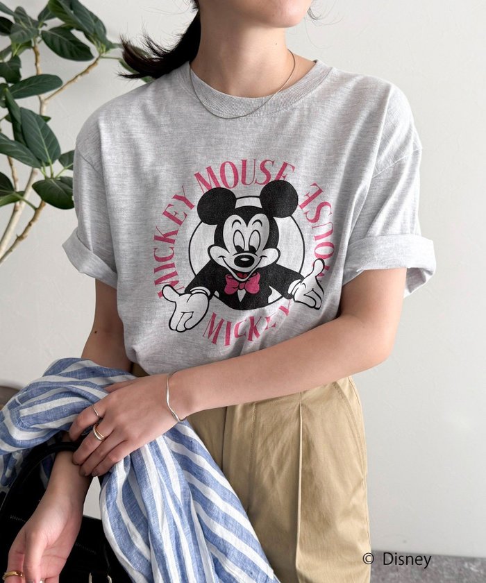 【フレディ&グロスター/FREDY&GLOSTER】の【GOOD ROCK SPEED/グッドロックスピード】Disney Mickey 半袖Tシャツ インテリア・キッズ・メンズ・レディースファッション・服の通販 founy(ファニー) https://founy.com/ ファッション Fashion レディースファッション Fashion for Women トップス・カットソー Cut & Sew Tops シャツ・ブラウス・オフィスカジュアル Elegant Blouses & Button-Ups ロングTシャツ・Tシャツ Longline T-Shirts & Tees ウォッシュ Washed Finish ヴィンテージ Vintage Style カーディガン Cardigan, Knitwear グラフィック Graphic, Graphic Design サークル Circle, Round Design ジャケット Jacket, Outerwear フェイス Face, Facial Design プリント Print, Printed Pattern ボトム Bottoms, Lower Wear 半袖 Short Sleeve, Half Sleeve リラックス Relax, Relaxed Fit おすすめ Recommended / Our Picks 2025年 2025 2025春夏・S/S Spring/Summer 2025 SS25 |ID: prp329100004684954 ipo3291000000033833098