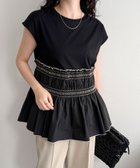 【フレディ&グロスター/FREDY&GLOSTER】のスモッキングフレンチプルオーバー 人気、トレンドファッション・服の通販 founy(ファニー) ファッション Fashion レディースファッション Fashion for Women トップス・カットソー Cut & Sew Tops カジュアルプルオーバー・ニットトップス Pullovers & Knit Tops / Casual Pullovers 2025年 2025 2025春夏・S/S Spring/Summer 2025 SS25 シャーリング Shirring, Ruched シンプル Simple, Minimal スモッキング Smocking, Gathered Stitching スリーブ Sleeve, Long Sleeve / Short Sleeve フレンチ French, French Style ボトム Bottoms, Lower Wear リラックス Relax, Relaxed Fit thumbnail ブラック|ID: prp329100004684979 ipo3291000000033833296