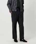 【ユナイテッドアローズ/UNITED ARROWS / MEN】のガスボイル ギャバジン 2プリーツ ナチュラルトラウザース BLACK|ID: prp329100004684982 ipo3291000000033833312