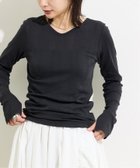 【ジャーナルスタンダード/JOURNAL STANDARD】の別注【MILLER/ミラー】 for JOURNAL STANDARD VネックリブL/S T ブラック|ID: prp329100004684999 ipo3291000000033833393
