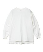 【ゴースローキャラバン/go slow caravan】のCUBE SUGAR/キューブシュガー 20/-OE天竺BigロンTEE (WOMENS) 人気、トレンドファッション・服の通販 founy(ファニー) ファッション Fashion レディースファッション Fashion for Women トップス・カットソー Cut & Sew Tops ロングTシャツ・Tシャツ Longline T-Shirts & Tees ビッグ Big, Oversized ベスト Vest, Waistcoat ベーシック Basic, Essential 無地 Plain, Solid Color thumbnail ホワイト|ID: prp329100004685000 ipo3291000000033833398