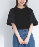 【サニーレーベル/Sonny Label / URBAN RESEARCH】の『WEB/一部店舗限定』異素材バルーンスリーブプルオーバー ブラック|ID: prp329100004685003 ipo3291000000033833414