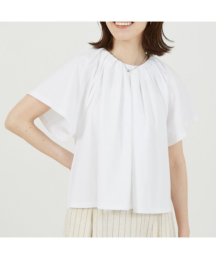 【アバハウスマヴィ/abahouse mavie】のタックフレアーショートプルオーバー インテリア・キッズ・メンズ・レディースファッション・服の通販 founy(ファニー) https://founy.com/ ファッション Fashion レディースファッション Fashion for Women トップス・カットソー Cut & Sew Tops カジュアルプルオーバー・ニットトップス Pullovers & Knit Tops / Casual Pullovers カットソー Cut and Sewn Top ギャザー Gathered, Ruffled ショート Short, Short Length タイトスカート Pencil Skirt, Tight Skirt フレア Flare, Flared ボトム Bottoms, Lower Wear 夏 Summer |ID: prp329100004685004 ipo3291000000033833411
