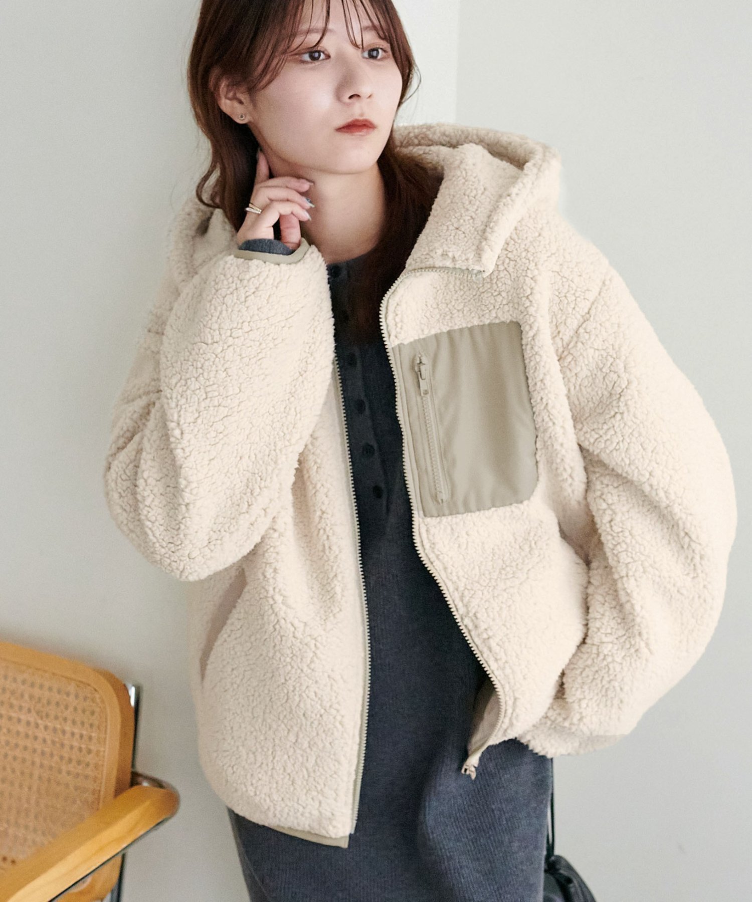 【ディスコート/Discoat】の【WEB限定】フードボアブルゾン 人気、トレンドファッション・服の通販 founy(ファニー) 　ファッション　Fashion　レディースファッション　Fashion for Women　アウター　Coat / Outerwear Collection　ブルゾンジャケット・スポーティアウター　Blouson Jackets　インナー　Innerwear　スタンド　Stand Collar, Upright Stand　ブルゾン　Blouson, Bomber Jacket　ポケット　Pocket, Pocket Detail　リラックス　Relax, Relaxed Fit　A/W・秋冬　Autumn/Winter　軽量　Lightweight, Ultra Light　 other-1|ID: prp329100004685021 ipo3291000000034499556