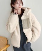 【ディスコート/Discoat】の【WEB限定】フードボアブルゾン ベージュ|ID: prp329100004685021 ipo3291000000034499558