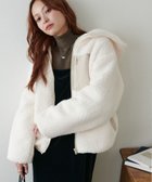 【ディスコート/Discoat】の【WEB限定】フードボアブルゾン アイボリー|ID: prp329100004685021 ipo3291000000034499559