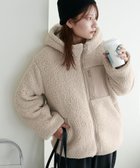 【ディスコート/Discoat】の【WEB限定】フードボアブルゾン グレージュ|ID: prp329100004685021 ipo3291000000034499560