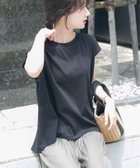 【アイテムズアーバンリサーチ/ITEMS URBAN RESEARCH】のバックティアードフレンチTシャツ BLK|ID: prp329100004685039 ipo3291000000033833709