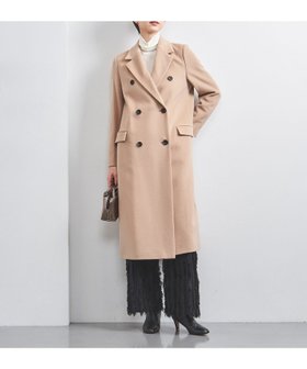 【ユナイテッドアローズ/UNITED ARROWS】のダブルブレスト テーラード コート 人気、トレンドファッション・服の通販 founy(ファニー) ファッション Fashion レディースファッション Fashion for Women アウター Coat / Outerwear Collection コート・ロングコート・ピーコート Long Coats, Peacoats & More おすすめ Recommended / Our Picks コンパクト Compact, Small Size ストライプ Stripe, Striped Pattern ダブル Double, Double-Breasted テーラード Tailored, Tailored Fit ボトム Bottoms, Lower Wear ポケット Pocket, Pocket Detail |ID:prp329100004685053