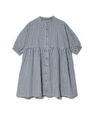 【ゴースローキャラバン/go slow caravan】のCOLORK/カラック ギンガムチェックギャザーチュニック (WOMENS) ブラック|ID: prp329100004685056 ipo3291000000033833899