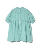 【ゴースローキャラバン/go slow caravan】のCOLORK/カラック ギンガムチェックギャザーチュニック (WOMENS) グリーン|ID: prp329100004685056 ipo3291000000033833901
