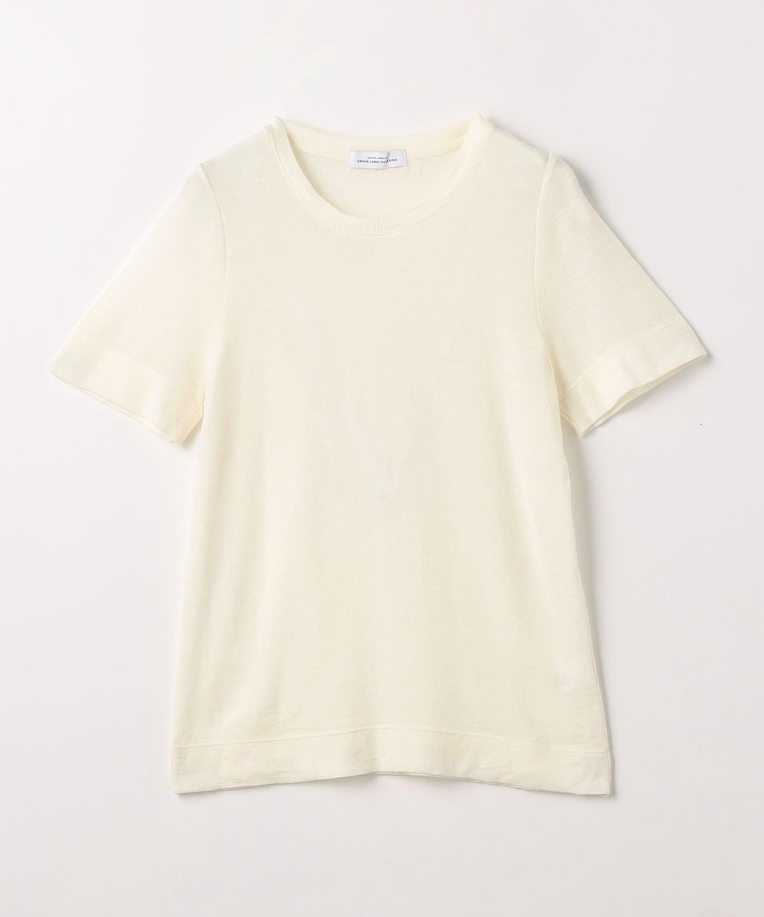 【ユナイテッドアローズ/UNITED ARROWS】のスラブウール 5分袖 プルオーバー カットソー インテリア・キッズ・メンズ・レディースファッション・服の通販 founy(ファニー) 　ファッション　Fashion　レディースファッション　Fashion for Women　トップス・カットソー　Cut & Sew Tops　カジュアルプルオーバー・ニットトップス　Pullovers & Knit Tops / Casual Pullovers　カットソー・ベーシックTシャツ　Cut-and-Sewn Tops / Stretch Tees & Basics　インナー　Innerwear　カットソー　Cut and Sewn Top　ジャケット　Jacket, Outerwear　トレンド　Trend, Trending Now　フィット　Fit, Slim Fit　ベーシック　Basic, Essential　ボトム　Bottoms, Lower Wear　ロング　Long, Long-Length　エレガント 上品　Elegant　OFF WHITE|ID: prp329100004685061 ipo3291000000033833920