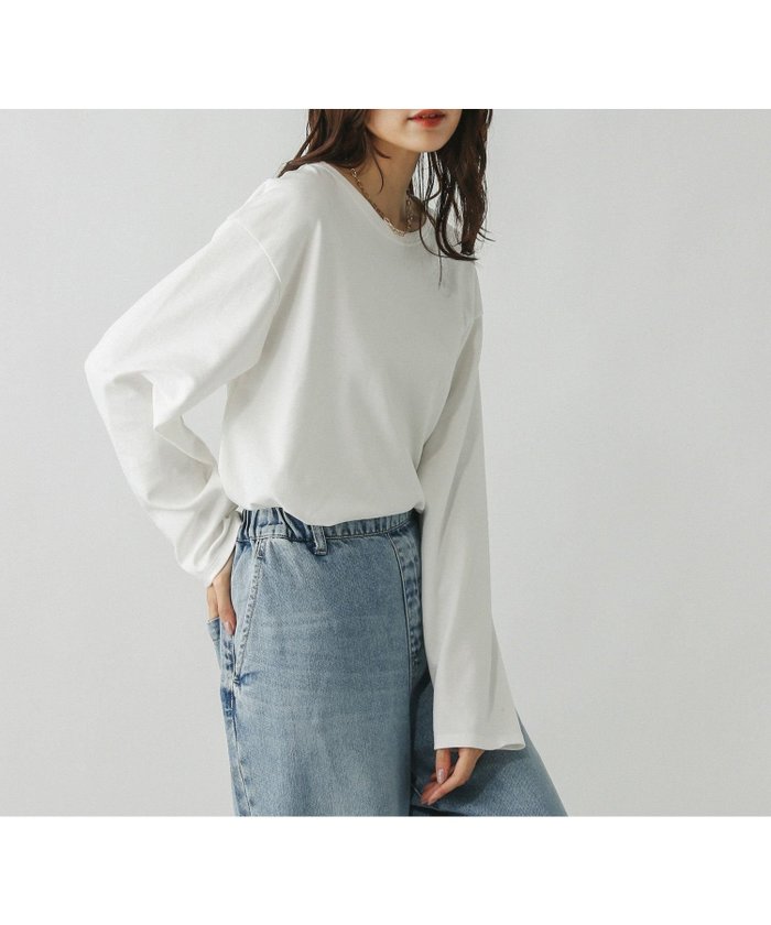 【グローバルワーク/GLOBAL WORK】のFffit エフィット/汚れ落ちやすい長袖T/580820 インテリア・キッズ・メンズ・レディースファッション・服の通販 founy(ファニー) https://founy.com/ ファッション Fashion レディースファッション Fashion for Women トップス・カットソー Cut & Sew Tops おすすめ Recommended / Our Picks インナー Innerwear ジャケット Jacket, Outerwear フィット Fit, Slim Fit リラックス Relax, Relaxed Fit 長袖 Long Sleeve, Full Sleeve |ID: prp329100004685063 ipo3291000000033833927