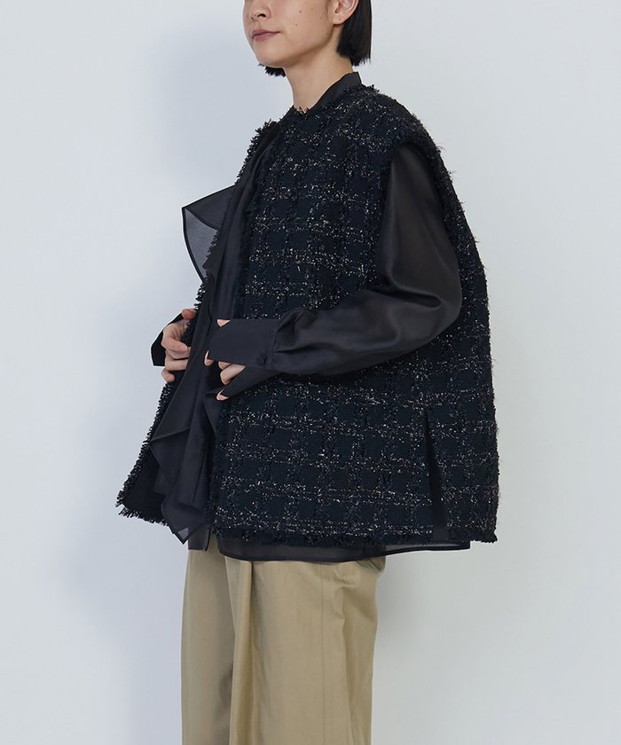 【その他のブランド/Other】のツイードジレ インテリア・キッズ・メンズ・レディースファッション・服の通販 founy(ファニー) https://founy.com/ ファッション Fashion メンズファッション Fashion for Men インナー Innerwear ツイード Twill, Twill Weave フランス France, French |ID: prp329100004685065 ipo3291000000033833944