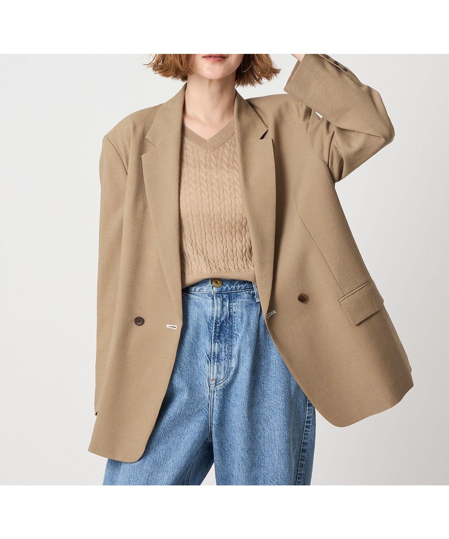 【ユナイテッドアローズ/UNITED ARROWS】のconte ダブル テーラードジャケット 人気、トレンドファッション・服の通販 founy(ファニー) 　ファッション　Fashion　レディースファッション　Fashion for Women　アウター　Coat / Outerwear Collection　レディースジャケット・軽アウター　Jackets　テーラードジャケット / 通勤・きれいめスタイル　Tailored Jackets & Blazers　おすすめ　Recommended / Our Picks　ジャケット　Jacket, Outerwear　ダブル　Double, Double-Breasted　マニッシュ　Mannish, Boyish　リラックス　Relax, Relaxed Fit　 other-1|ID: prp329100004685073 ipo3291000000033833994