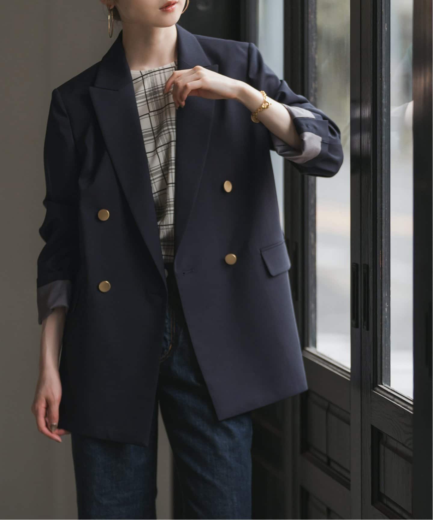 【ノーブル / スピック&スパン/NOBLE / Spick & Span】のエステルツイルピークドラペルジャケット 人気、トレンドファッション・服の通販 founy(ファニー) 　ファッション　Fashion　レディースファッション　Fashion for Women　アウター　Coat / Outerwear Collection　レディースジャケット・軽アウター　Jackets　カットソー　Cut and Sewn Top　ジャケット　Jacket, Outerwear　ストレッチ　Stretch, Stretchy Fabric　セットアップ　Set-Up, Coordinated Outfit　ノースリーブ　Sleeveless, No-Sleeve　定番　Standard, Basic Item　 other-1|ID: prp329100004685082 ipo3291000000033892505