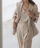 【ノーブル / スピック&スパン/NOBLE / Spick & Span】のエステルツイルピークドラペルジャケット 人気、トレンドファッション・服の通販 founy(ファニー) ファッション Fashion レディースファッション Fashion for Women アウター Coat / Outerwear Collection レディースジャケット・軽アウター Jackets カットソー Cut and Sewn Top ジャケット Jacket, Outerwear ストレッチ Stretch, Stretchy Fabric セットアップ Set-Up, Coordinated Outfit ノースリーブ Sleeveless, No-Sleeve 定番 Standard, Basic Item thumbnail ベージュ|ID: prp329100004685082 ipo3291000000033892514