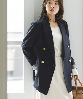 【ノーブル / スピック&スパン/NOBLE / Spick & Span】のエステルツイルピークドラペルジャケット 人気、トレンドファッション・服の通販 founy(ファニー) ファッション Fashion レディースファッション Fashion for Women アウター Coat / Outerwear Collection レディースジャケット・軽アウター Jackets カットソー Cut and Sewn Top ジャケット Jacket, Outerwear ストレッチ Stretch, Stretchy Fabric セットアップ Set-Up, Coordinated Outfit ノースリーブ Sleeveless, No-Sleeve 定番 Standard, Basic Item |ID:prp329100004685082